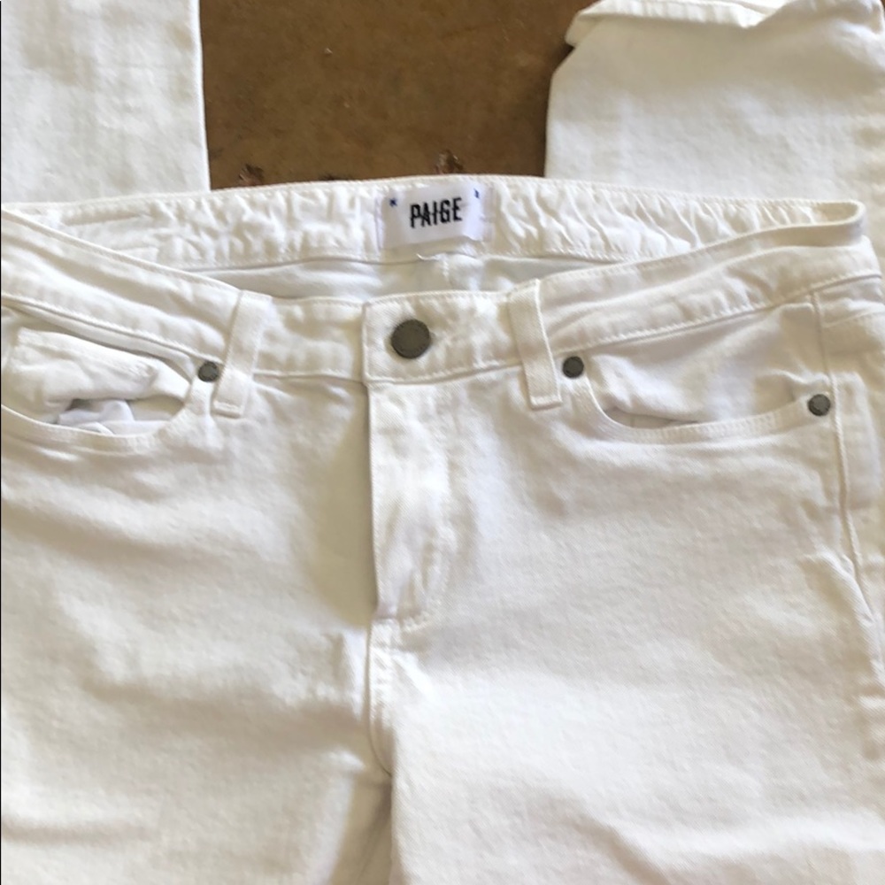 Paige white skinny jeans size 30